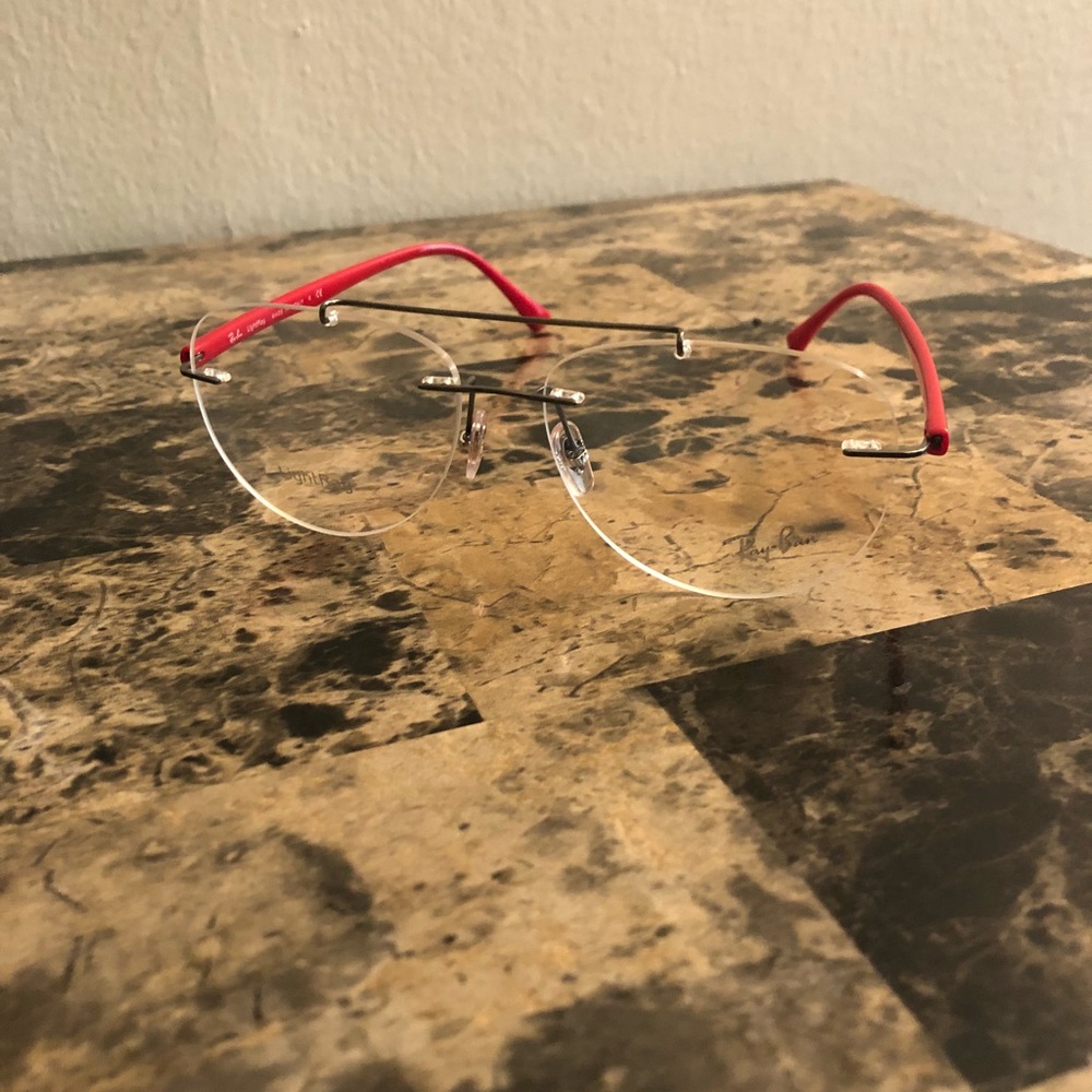 Ray-Ban 8749 1192 Red Gunmetal Eyeglasses